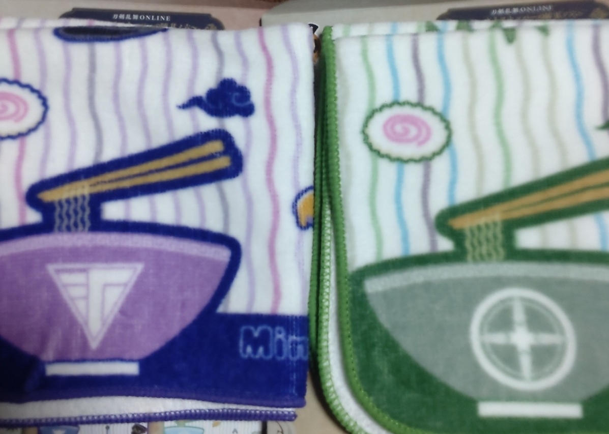 2枚セット フリューくじ ぬーどるモチーフタオル ぬーどるストッパーの陣 刀剣乱舞ONLINE拍卖