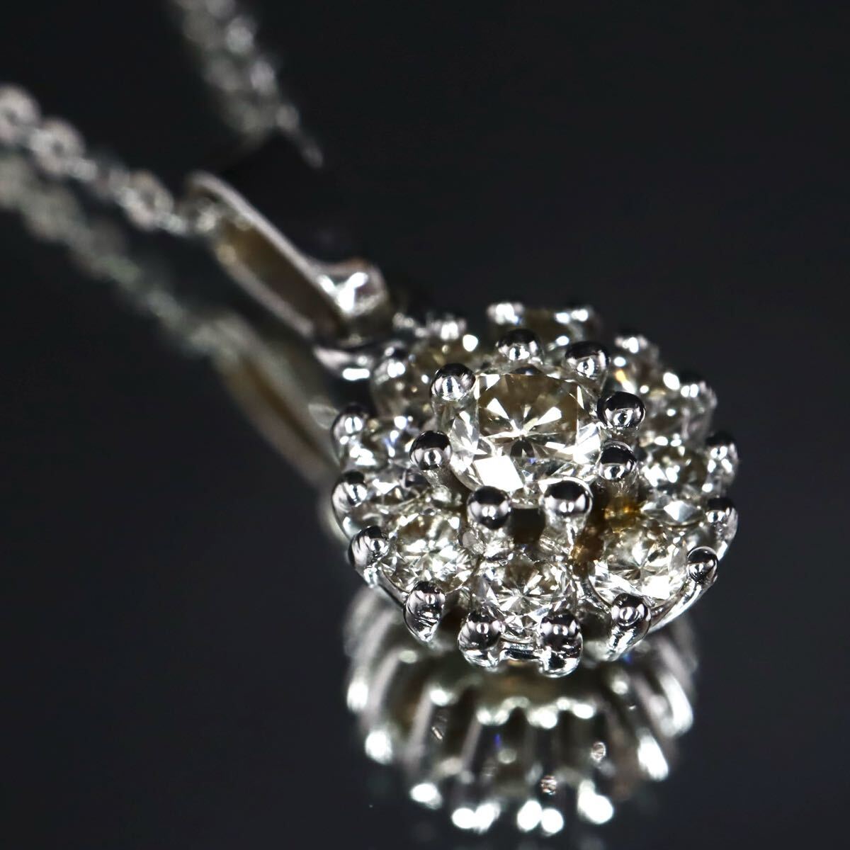 【売り切り】K18!!◆天然ダイヤモンドネックレス◆N 約2.3g 約40.0cm diamond necklace jewelry ジュエリー ペンダント ED6/ED4 X591拍卖