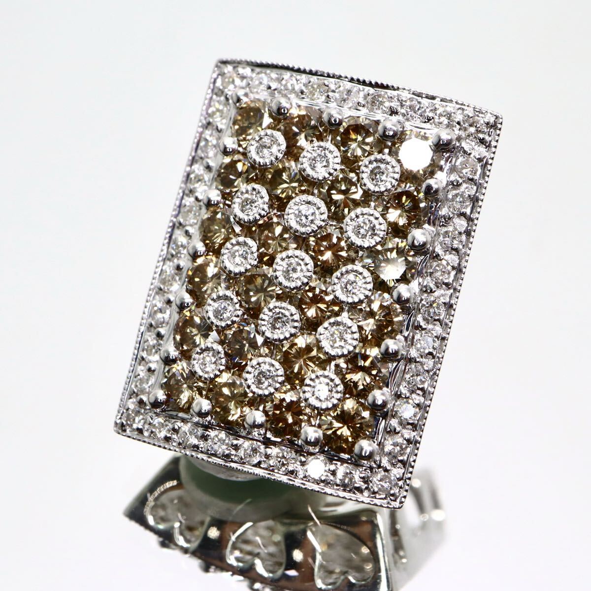 K18WG!!2.45ct!!◆天然ダイヤモンドペンダントトップ◆N 約6.2g diamond necklace jewelry ジュエリー ネックレス FA2/ X650拍卖