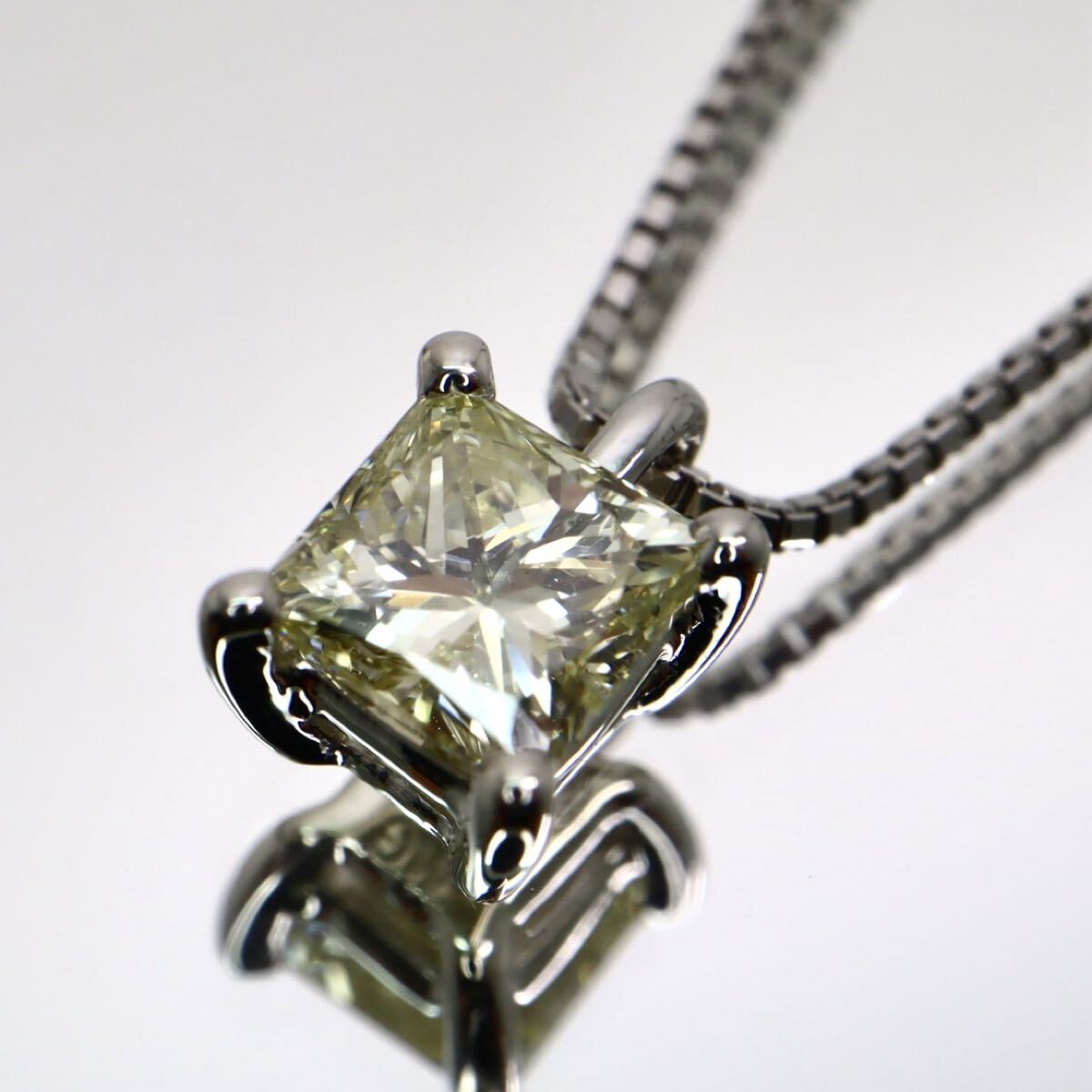 K18WG!!0.51ct!!【TASAKI(田崎真珠)】◆天然ダイヤモンドネックレス◆N 約2.8g 約44.0cm diamond necklace ペンダント EE0/EF8 X669拍卖