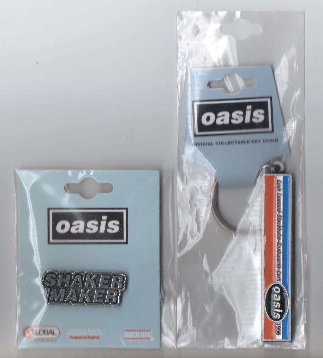 OASIS ピンバッジ・キーホルダー セット . オアシス拍卖