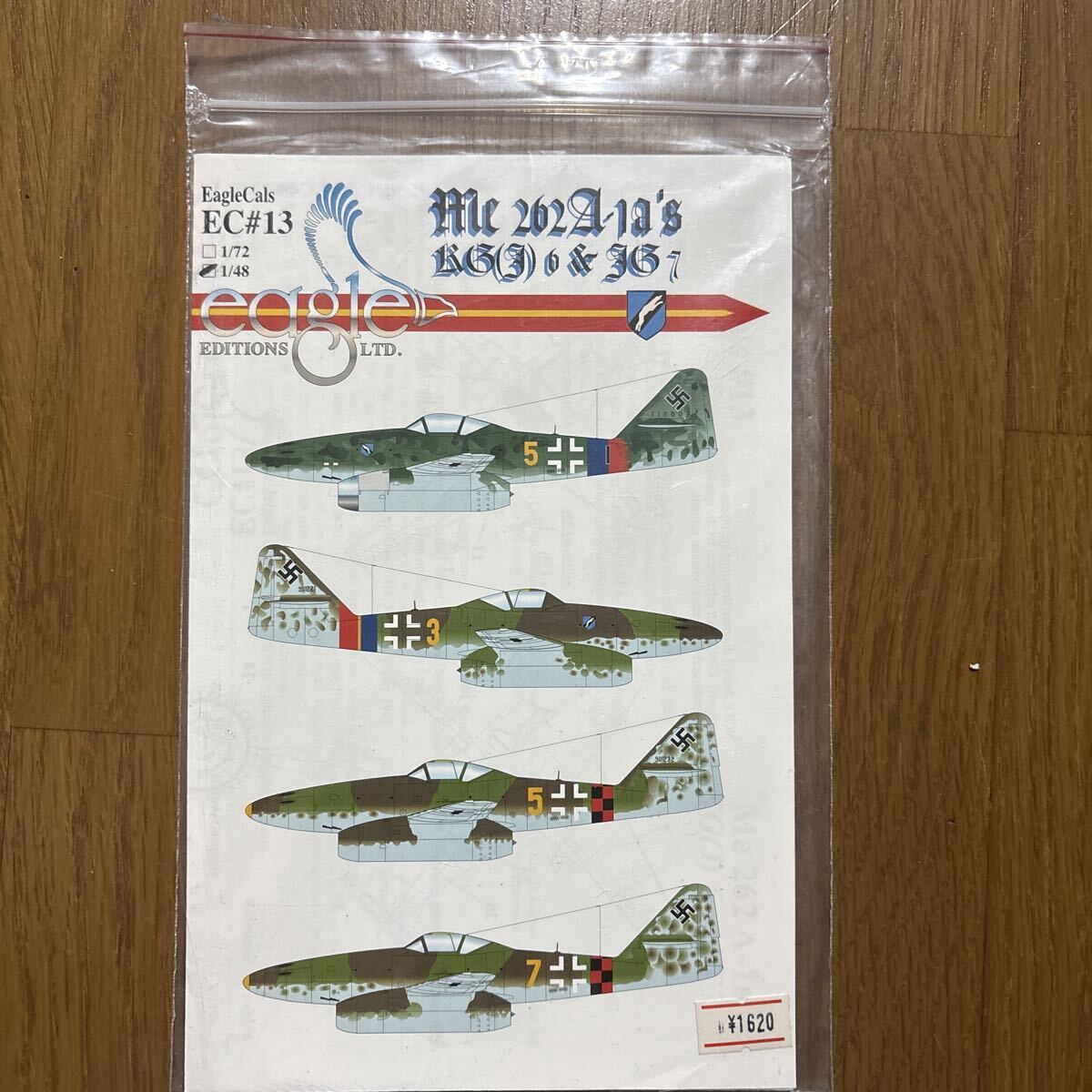 ○EagleCals 1/48 メッサーシュミット Me262A-1A デカール○拍卖