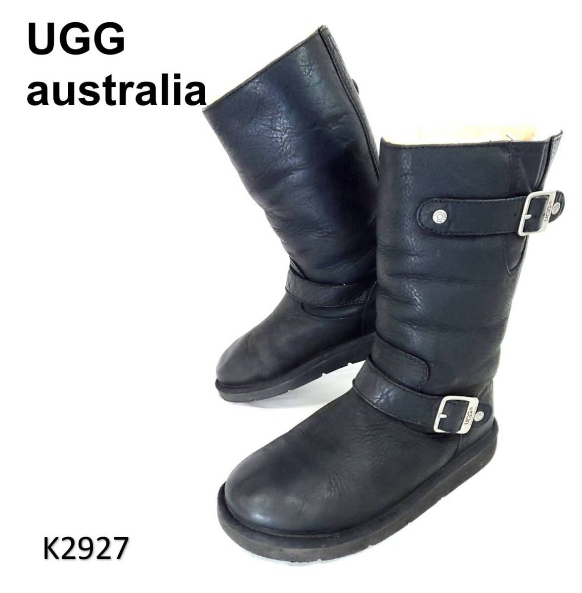 アグオーストラリア ケンジントン エンジニア ムートン ボア レザー 23cm拍卖