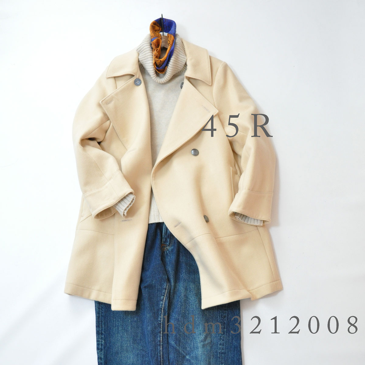 45R umii908 メルトン Pコート拍卖