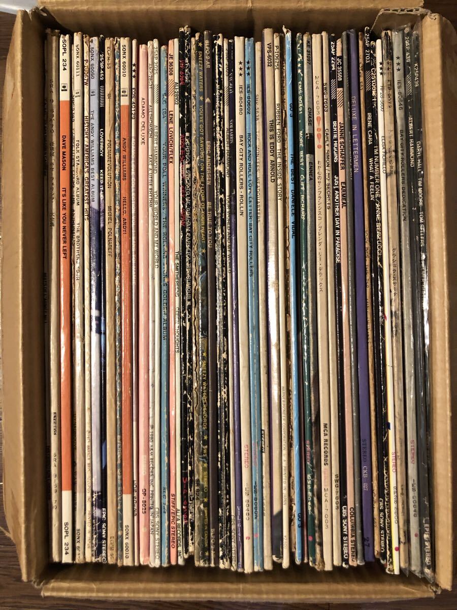 LP-セット(洋楽)〓ロック・カントリー・ポップスなど50枚セット箱売り/100サイズ〓①拍卖