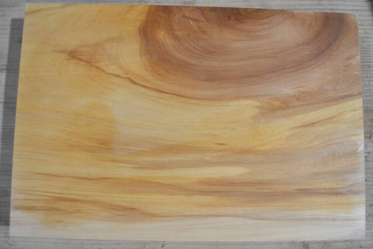 長33*幅22*厚1.7 トチ2の木材木工材,一枚板DIY銘木花台 プレート 栃拍卖