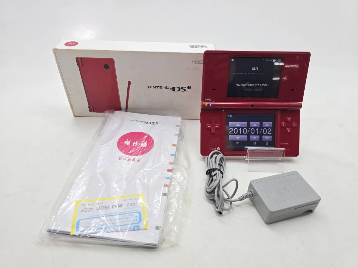 01w2524★1円~ ゲーム機 Nintendo Dsi Red レッド 完動品 中古品拍卖