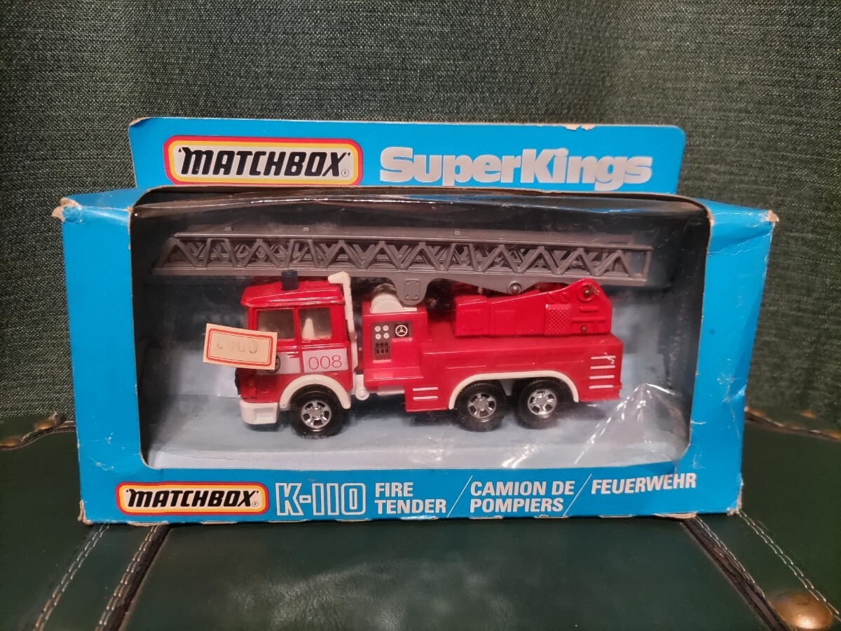 マッチボックスSuperKings K-110 FIRE POMPOMPIERS @1984 当時物拍卖