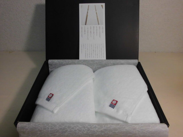 送料185円~【新品】今治タオル 繋~つなげる~ フェイスタオル 2枚セット no251102拍卖