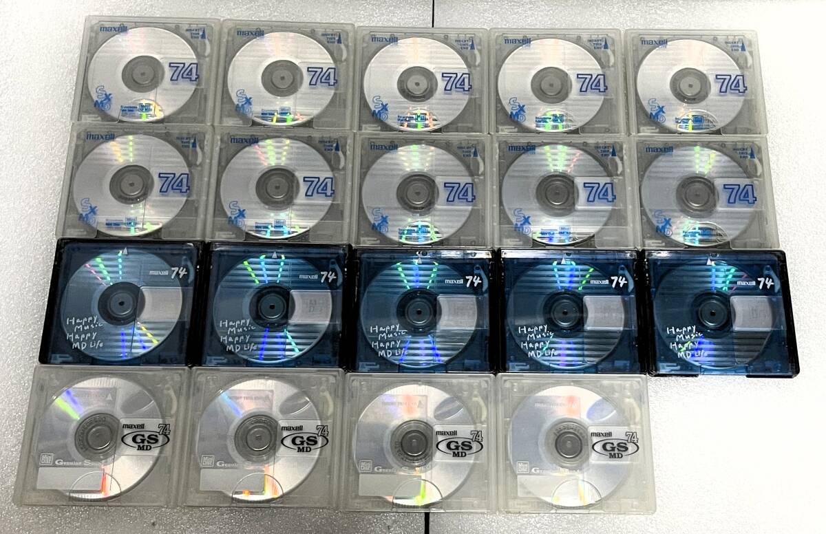 【動作確認済】MD ミニディスク maxell まとめて19本セット(ケースあり)拍卖
