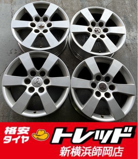 トレッド新横浜師岡店 中古純正ホイールのみ 4本 三菱パジェロ 18インチ7.5J-6穴139.7+46 店頭作業受付中!! 拍卖