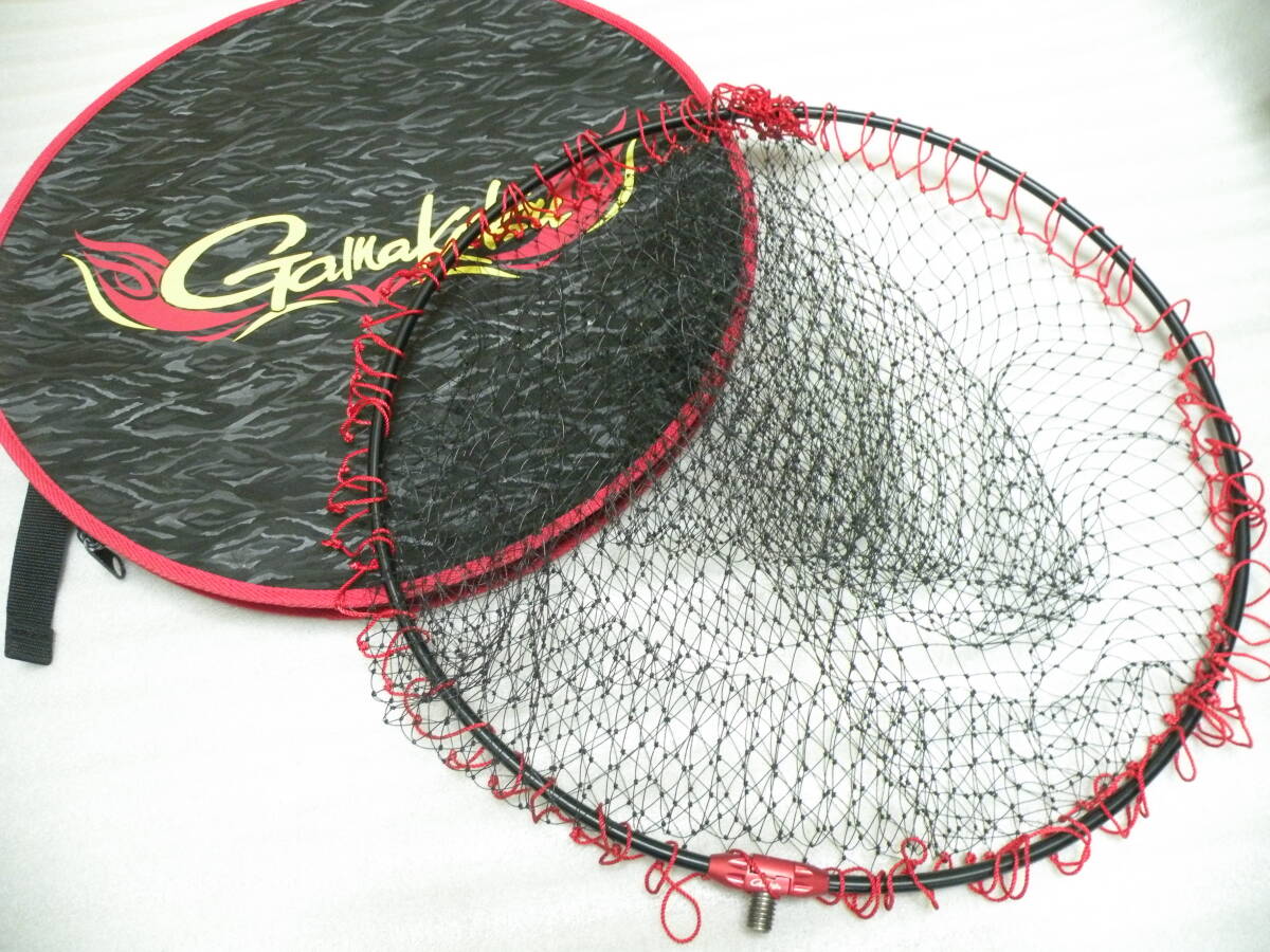 ☆美品がま磯がまかつガマカツgamakatsu☆ジュラルミン&ネジ部チタン製&網&たも枠ケースsetセット検索サンライン釣武者ダイワDaiwaシマノ拍卖