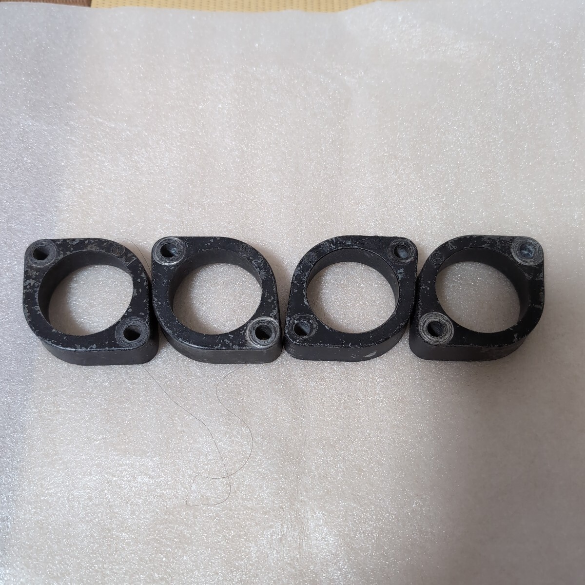 カワサキ 純正マフラーフランジ中古 Z400FX/Z400GP/GPZ400/ ゼファー400 当時物 1 .2. 3. 4 刻印拍卖