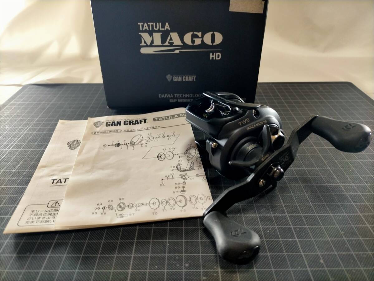 讀【限定品】 ガンクラフト×ダイワ タトゥーラ マーゴ HD LH 左 レフトハンドル DAIWA TATULA GAN CLAFT ベイトリール SLP WORKS Q44b拍卖