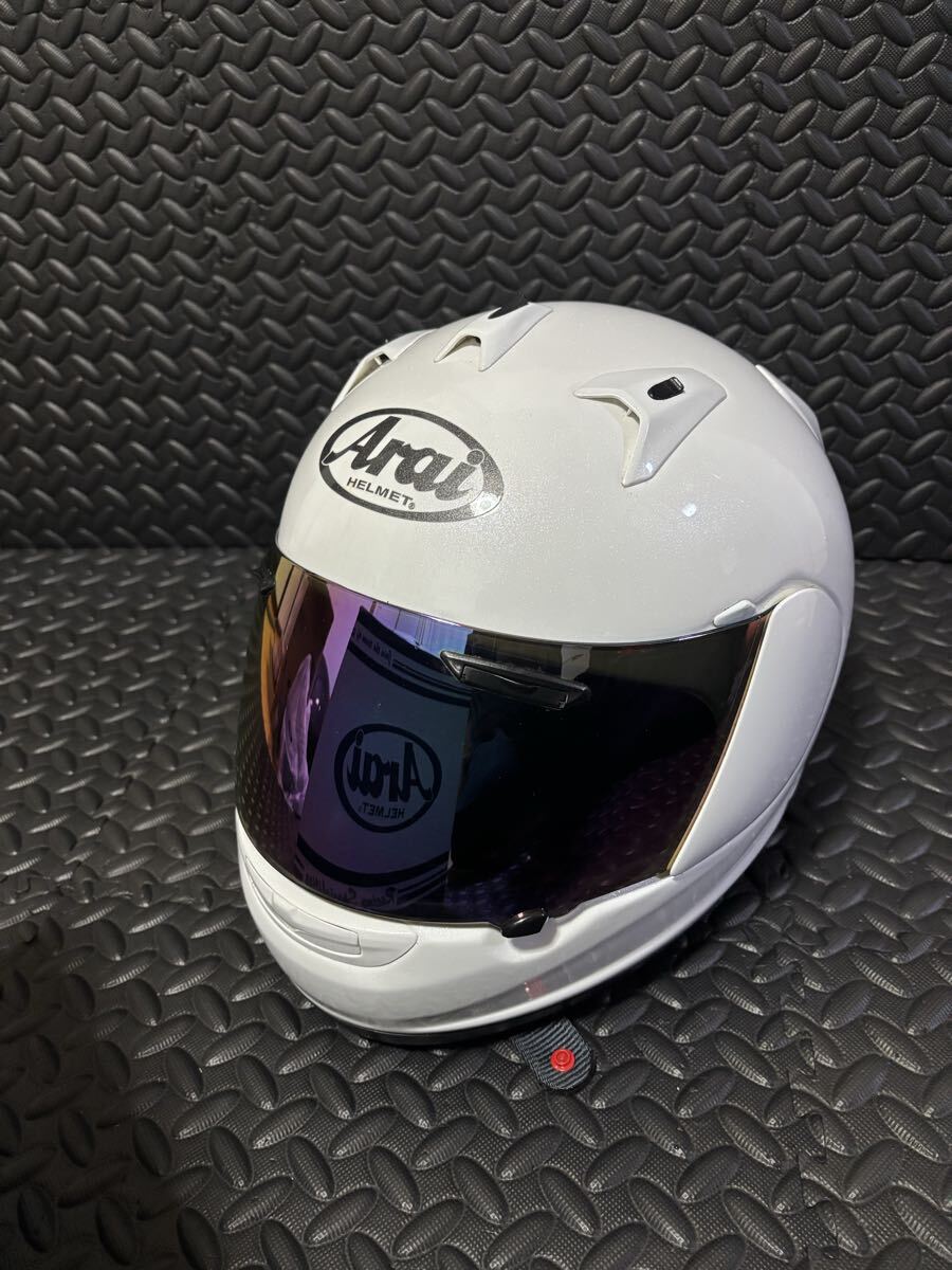 アライヘルメット アストロIQ Lサイズ(59.60) フルフェイスヘルメット Arai グラスホワイト拍卖