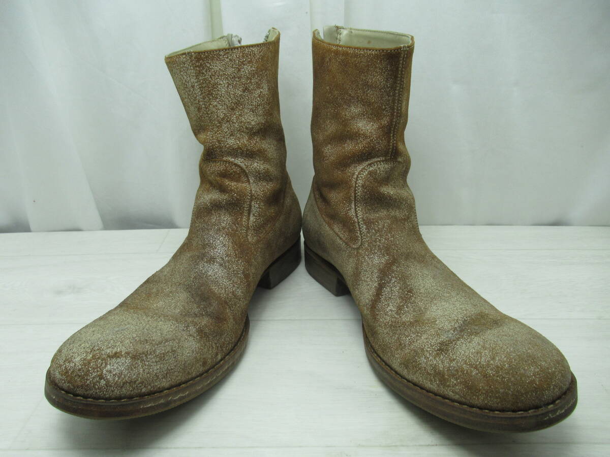 C DIEM:カルペディエム ホースデストロイバックジップブーツ (難あり) 色:茶色 サイズ43 (26.5cm) 中古品拍卖