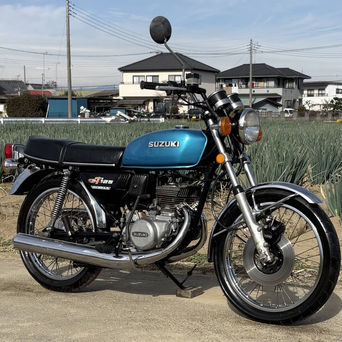 GT125 実動 書類付 極低走行 1,676km 希少 絶版 旧車 2スト スズキ 検)GT RG DT TR KE NSR TS TDR SS CB SL AT HS RD ハスラー エルシノア拍卖
