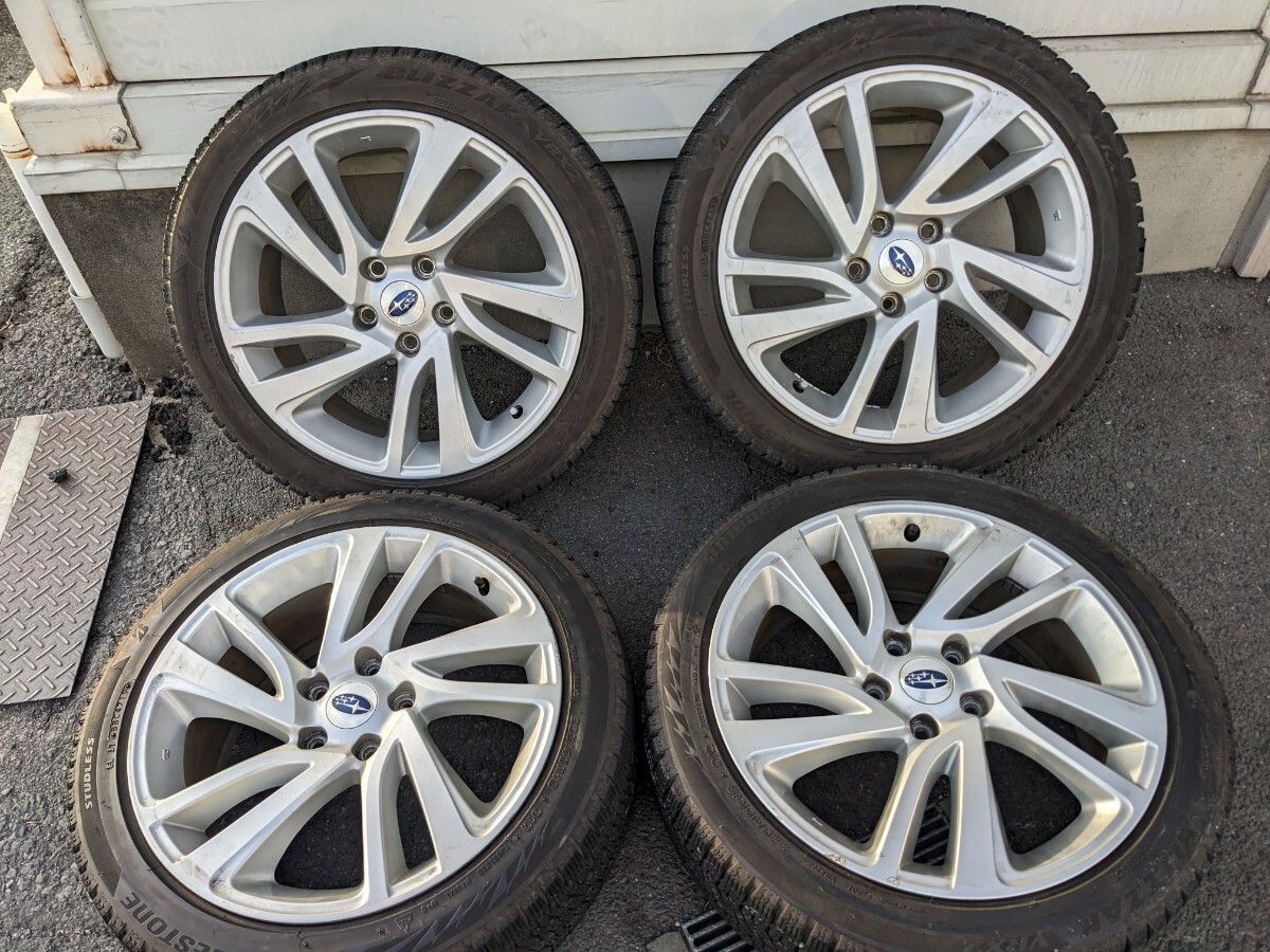 ◆SUBARU◆純正◆スタッドレスタイヤ4本セット◆18インチ◆№5898 スバル PCD114.3 5穴 拍卖