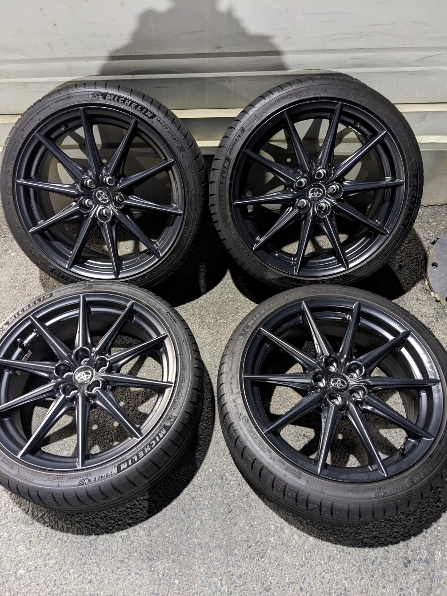 ◆86◆純正◆タイヤ4本セット◆215/40/18◆№5882 パイロットスポーツ 18インチ PCD100 ZN8 GR86 ミシュラン拍卖