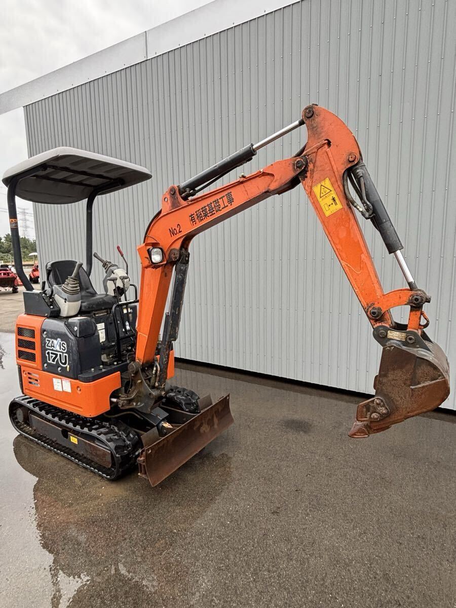 NO.50-2237(新潟) 日立ZX17U-5A マルチアワメーター1869時間 倍速 HITACHI 拍卖