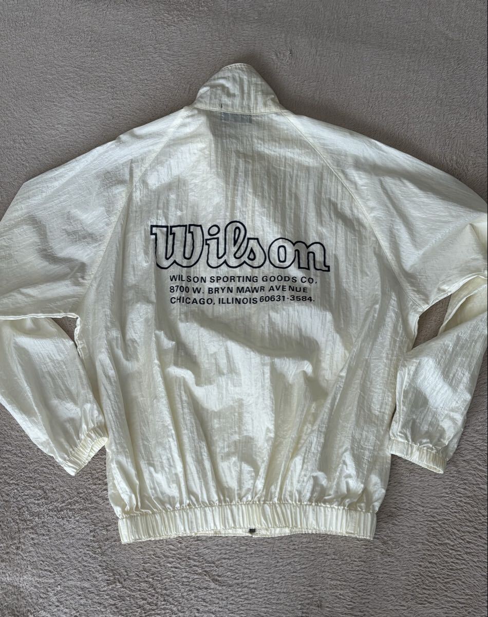 ウィルソン ウインドブレーカー ゴルフ ブルゾン ゴルフウェア ナイロンジャケット オフホワイト ホワイト拍卖
