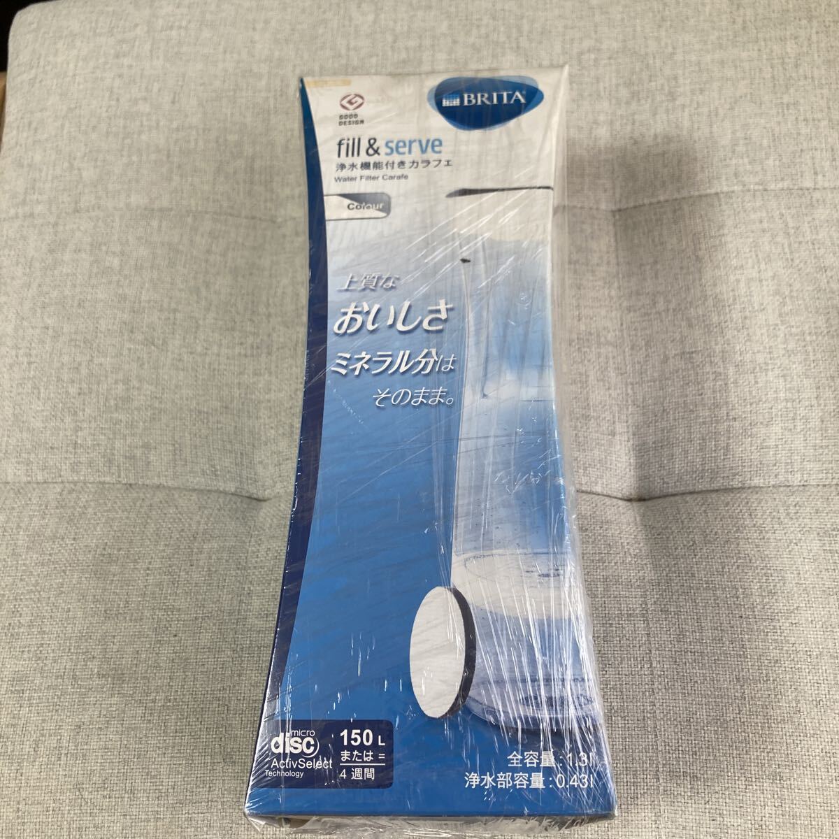 新品 未使用 BRITA(ブリタ) カラフェ型浄水器 フィル&サーブ ホワイトグラファイト fill & serve BJ-SWG拍卖