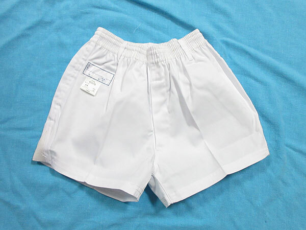 体操服★学校★短パン ショートパンツ★SCHOOL UNI スクールユニ★#580YB★白 ホワイト★140Aサイズ★シミ 汚れ有①拍卖