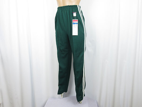 体操服★学校★ロングパンツ ジャージパンツ 足掛け★Galax ギャレックス★G-107★グリーン×白★Mサイズ★日本製★ウエストゴム交換済み拍卖