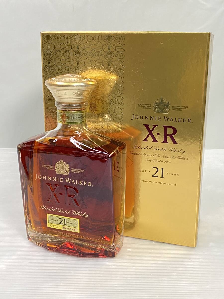 2510-289 箱付き 未開栓 古酒 ジョニーウォーカーXR21年 750ml 40度拍卖