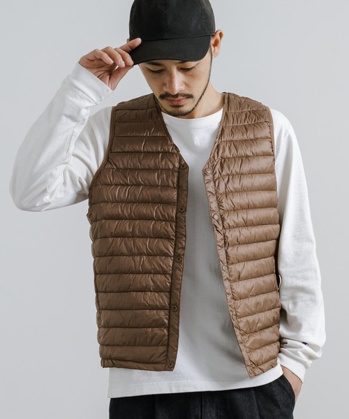 「Rocky Monroe」 ダウンベスト M ブラウン メンズ拍卖