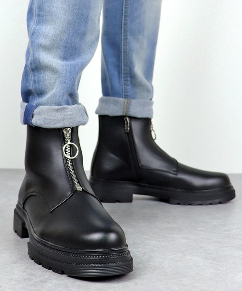 「LOVEHUNTER」 ブーツ 44 ブラック メンズ拍卖