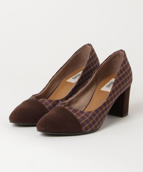 「LE TALON」 パンプス 24cm ブラウン レディース拍卖