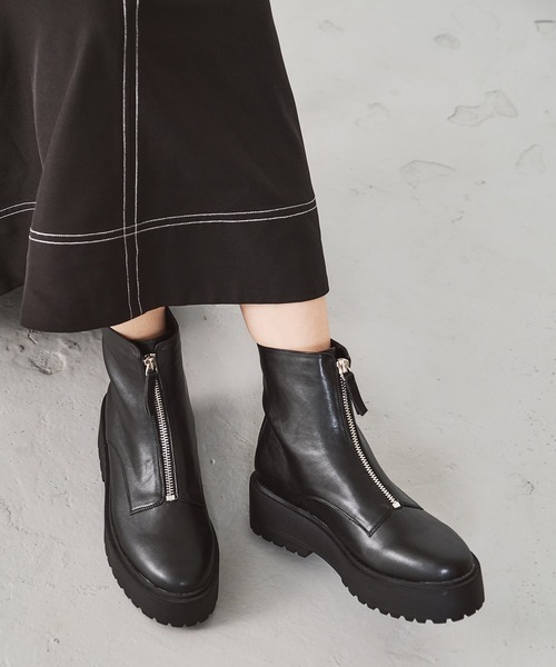 「ORiental TRaffic」 ショートブーツ LL ブラック レディース拍卖