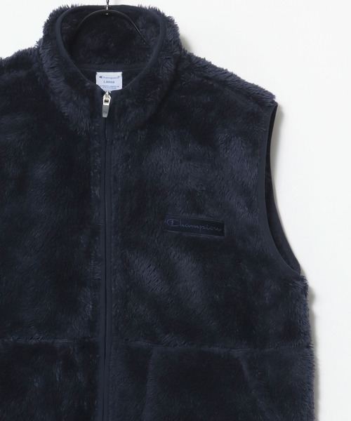 「Champion」 ベスト X-LARGE ネイビー メンズ拍卖