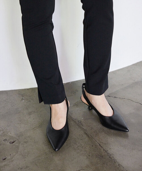 「SLOBE IENA」 パンプス 24cm ブラック レディース拍卖