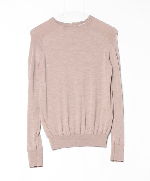 「Sally Scott」 長袖ニット M ベージュ レディース拍卖