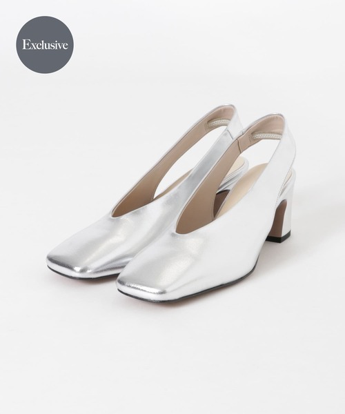 「URBAN RESEARCH」 パンプス 38 シルバー レディース拍卖