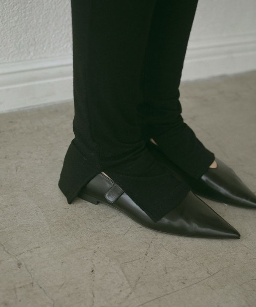 「ETRE TOKYO」 フラットパンプス 38 ブラック レディース拍卖