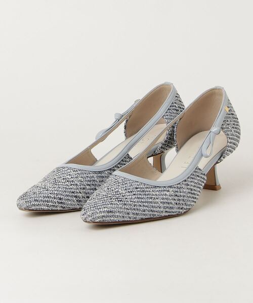 「LE TALON」 パンプス 24cm ブルー レディース拍卖