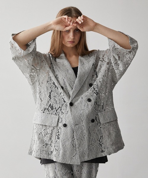 「CLEL」 テーラードジャケット S ライトグレー メンズ拍卖