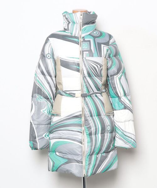 「EMILIO PUCCI」 ダウンコート 40 グレー レディース拍卖
