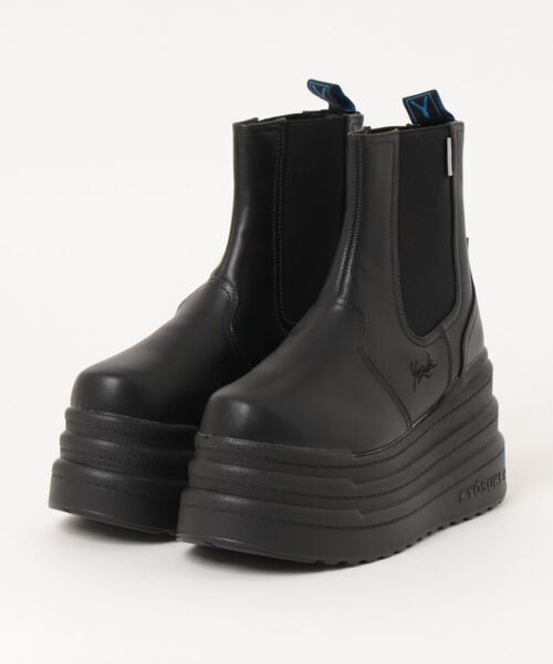 「YOSUKE」 ショートブーツ 23.5cm ブラック レディース拍卖