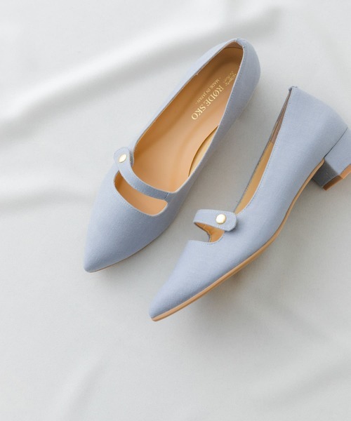 「RODE SKO」 パンプス 38 ライトブルー レディース拍卖