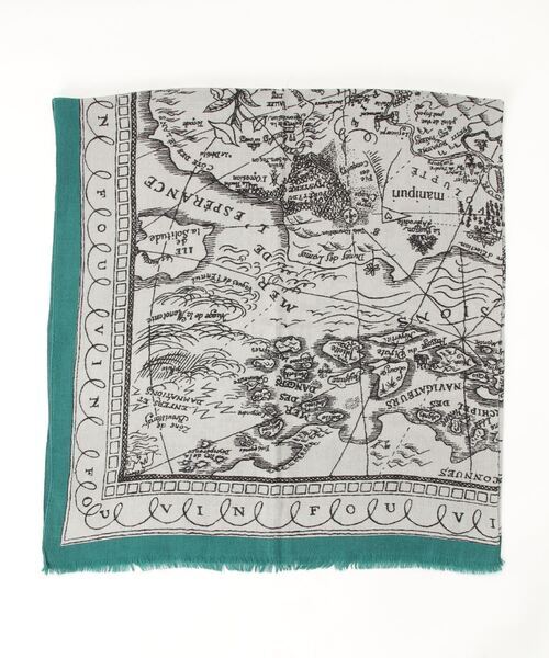 「Demi-Luxe BEAMS」 「manipuri」ストール ONE SIZE グレー レディース拍卖