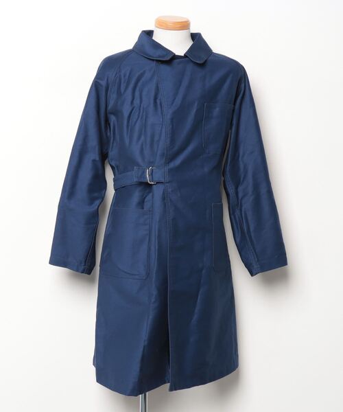 「Le Sans Pareil」 ステンカラーコート 42 ネイビー メンズ拍卖