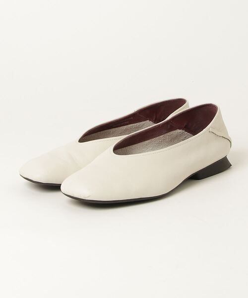 「CAMPER」 フラットパンプス 38 ホワイト レディース拍卖