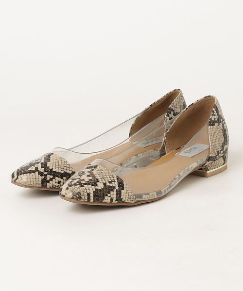 「LE TALON」 フラットパンプス 24cm ベージュ レディース拍卖