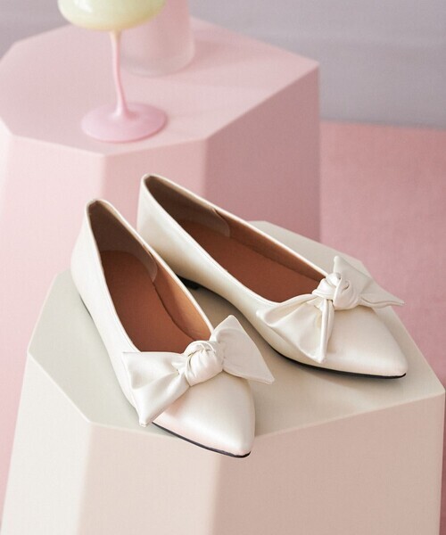 「FREAK'S STORE」 「rovereto」フラットパンプス 38 オフホワイト レディース拍卖