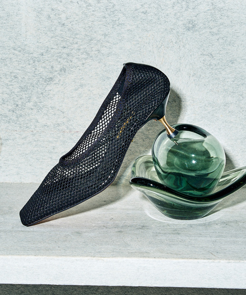 「GRISE」 パンプス 24cm ブラック×ブラック レディース拍卖