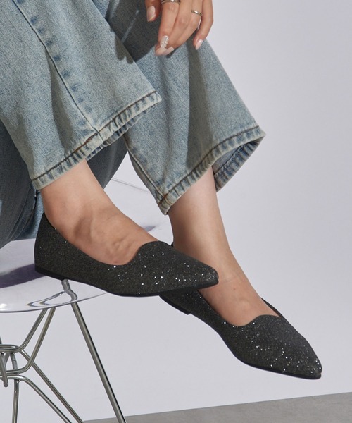 「SETUP7」 「MAISON BREEZE」パンプス 38 ブラック レディース拍卖